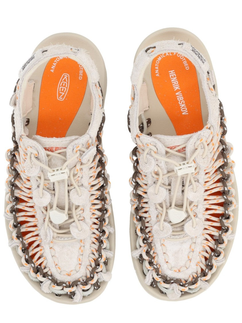 Keen Woven Leather Closed Toe Sandals