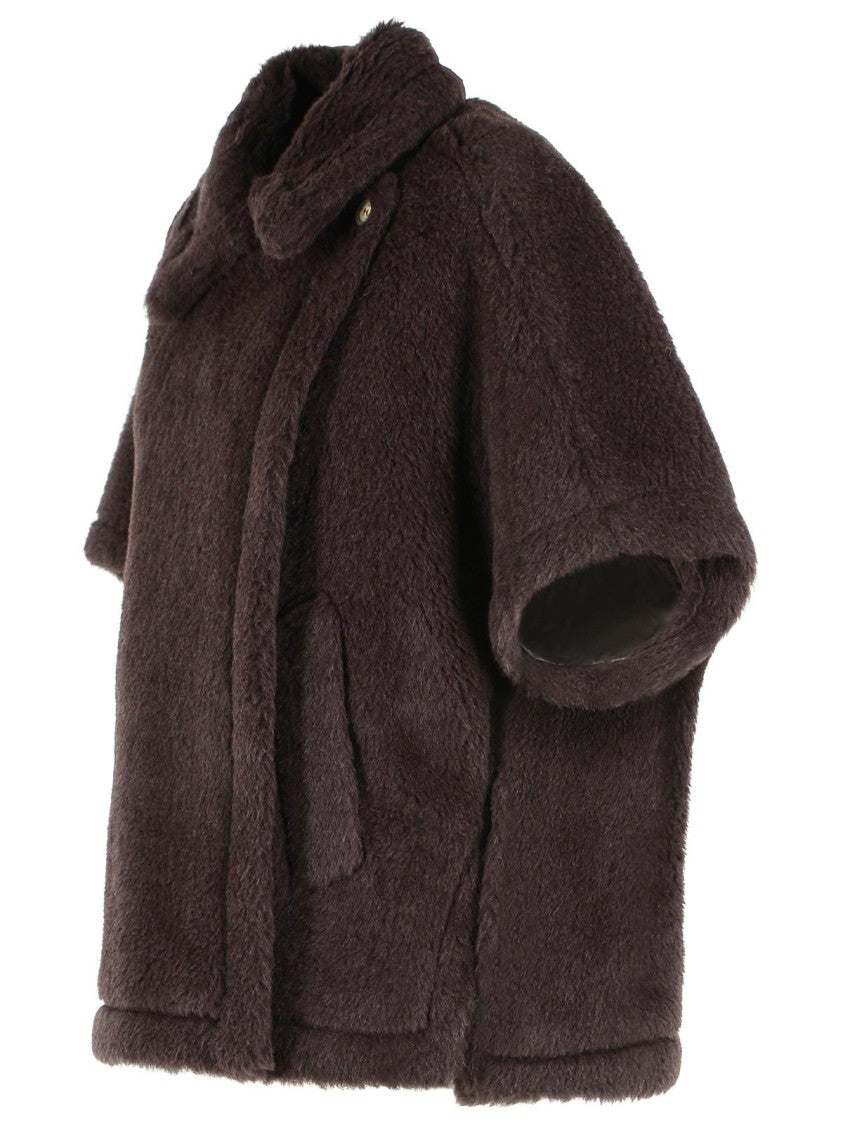 Max Mara 'Tebe1' Teddy Cape Of Alpaca And Brown Wool
