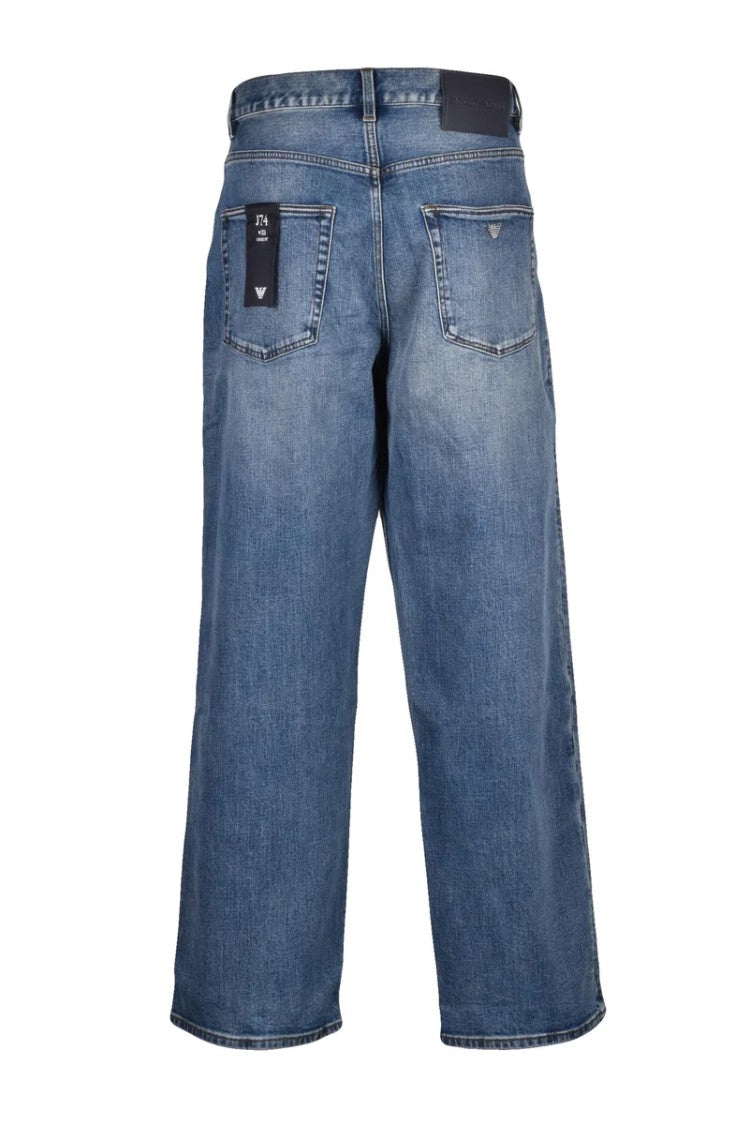 Emporio Armani Loose Fit Jeans - Light Blue