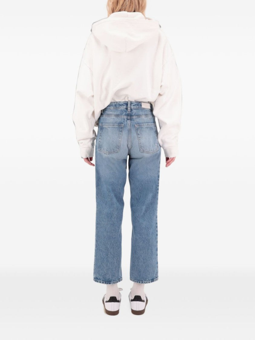 Icon Denim Relaxed Cropped Wide-Leg Jeans
