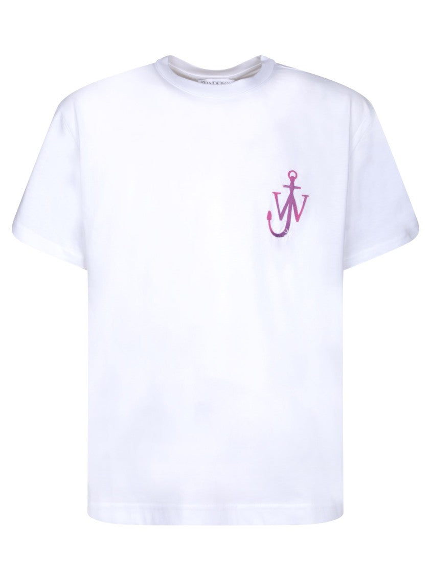 J. W. Anderson White Cotton Logo Printed T-Shirt