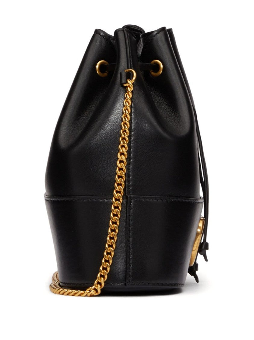 Valentino Garavani Structured Bucket Bag With Drawstring Closure