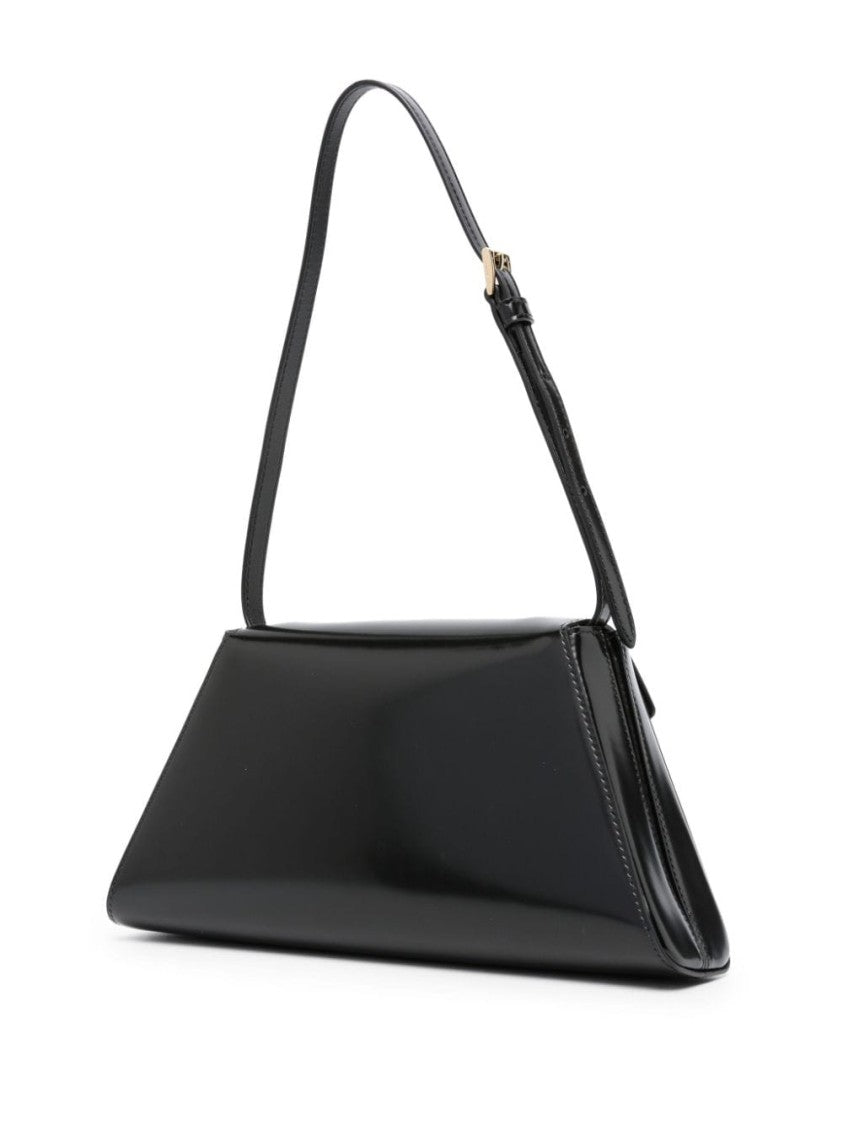 Prada Triangle-Logo Leather Shoulder Bag