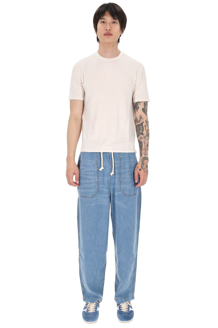 Roberto Collina Pure Linen Jersey Casual T-Shirt