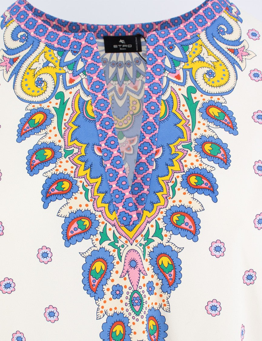 Etro Paisley Print Cotton Blouse