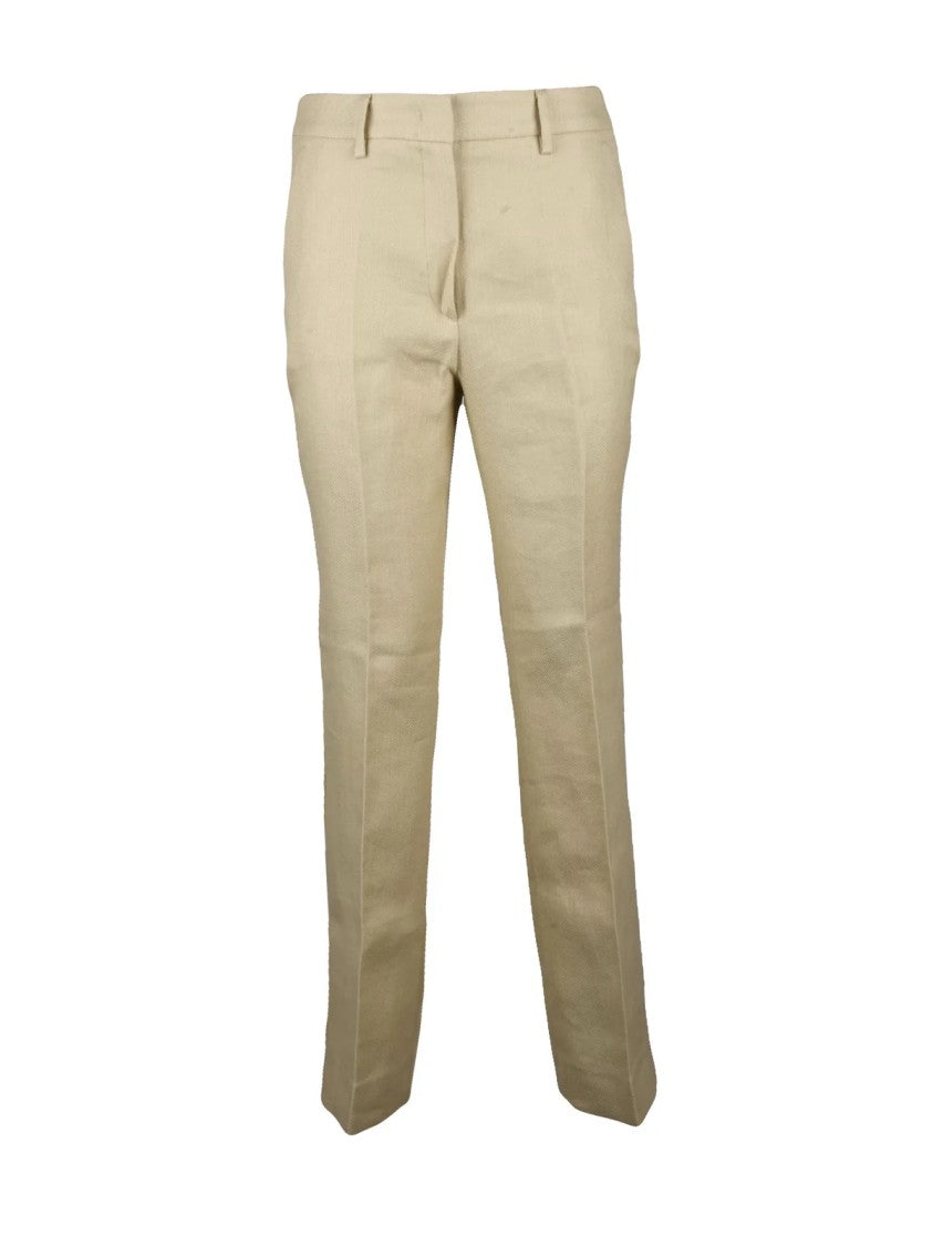 Max Mara Agape Trousers Cotton Linen - Beige