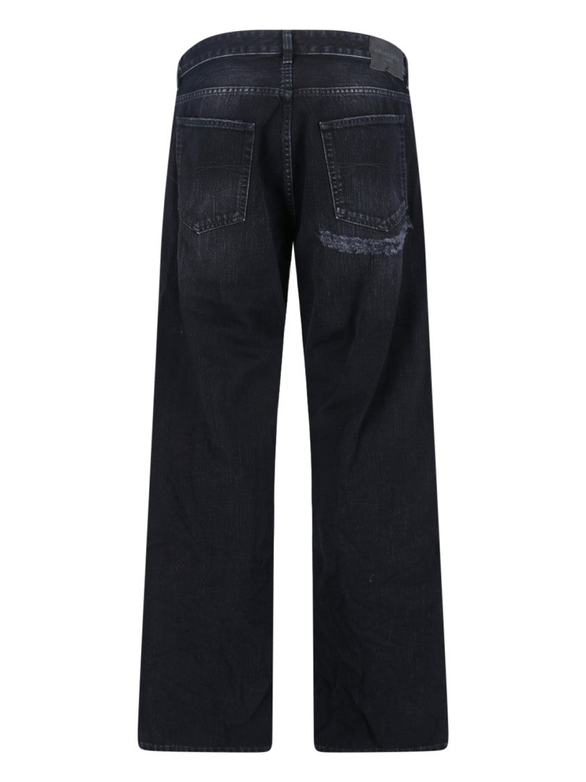 Balenciaga Straight Jeans, In Black Denim