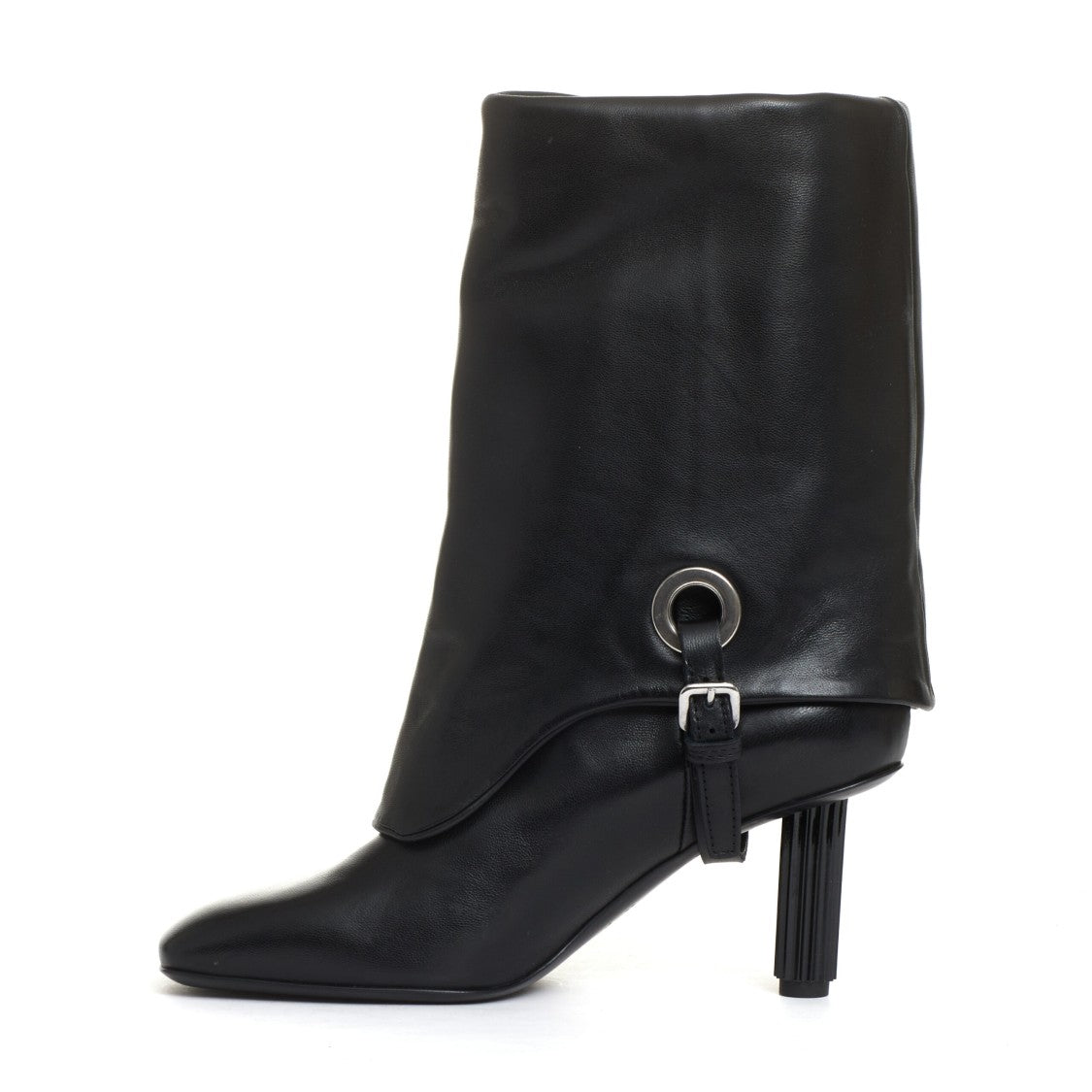 Agl Ankle Boot With Cuff 70mm Heel Black