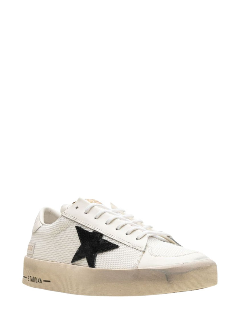 Golden Goose Black Perforated Upper Winged Emblem Low-Top Sneakers