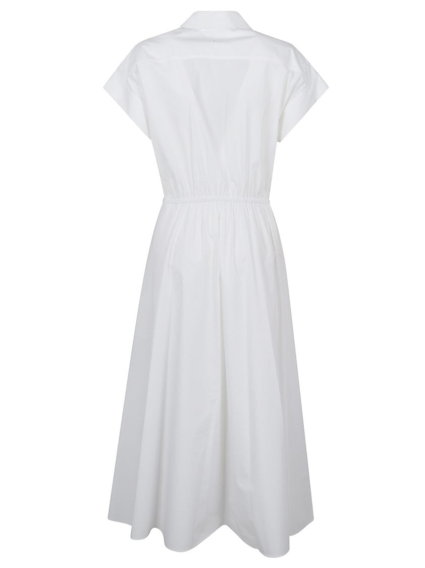 Tory Burch Modern Cotton Poplin Shirt Dress With Flap Pockets
