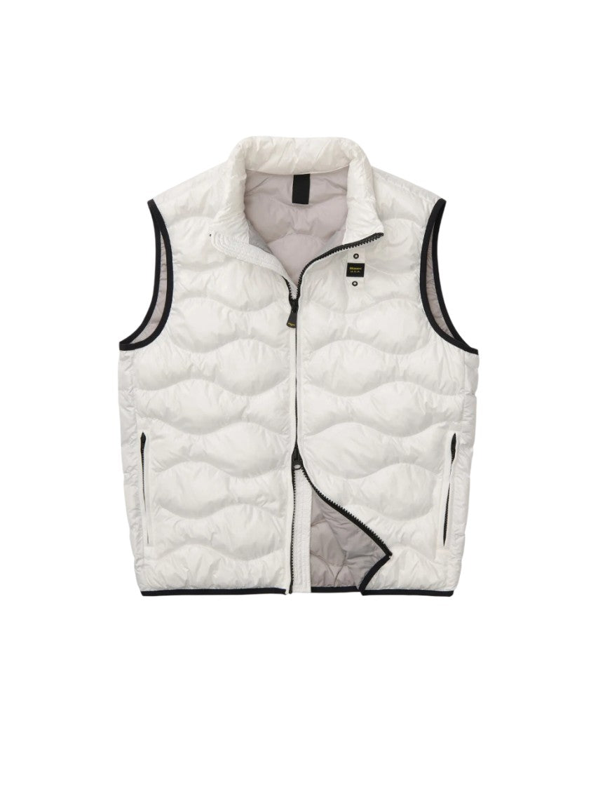 Blauer Wave Quilted Sleeveless Padded Vest