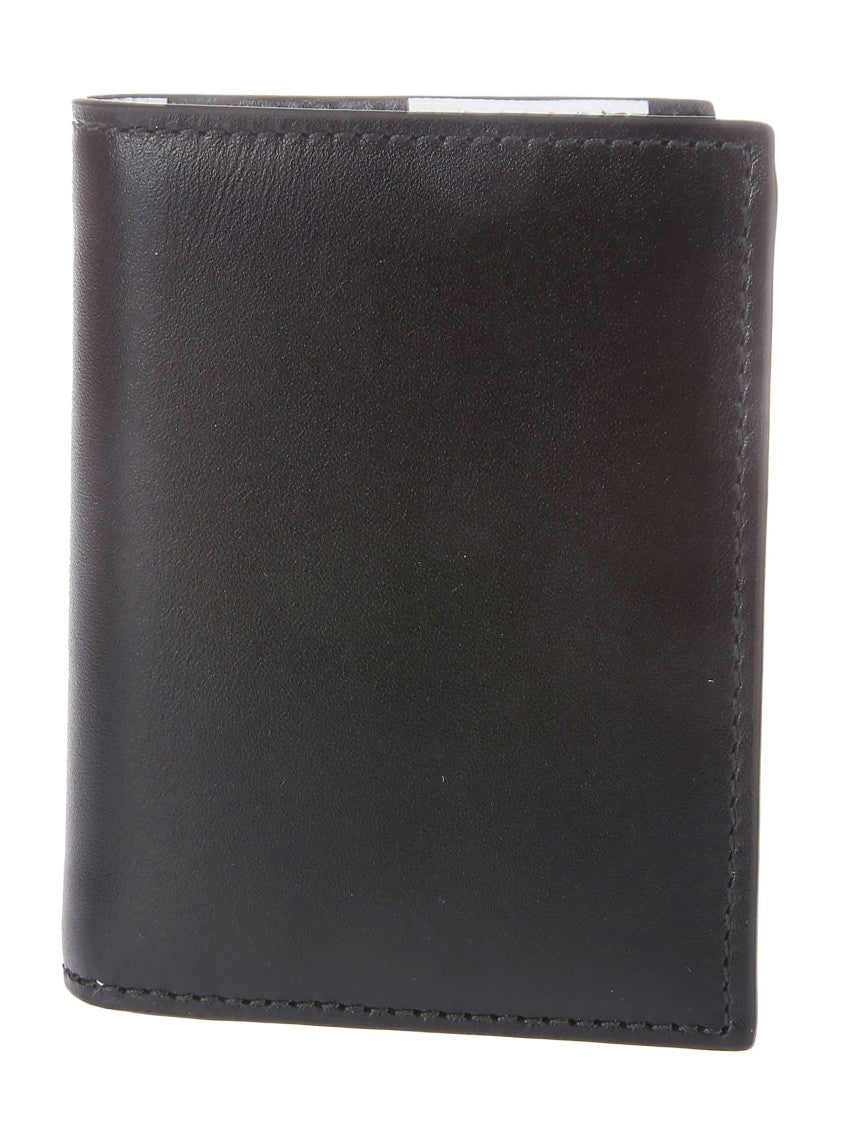 Comme Des Garçons Internal Check Pattern Black Wallet