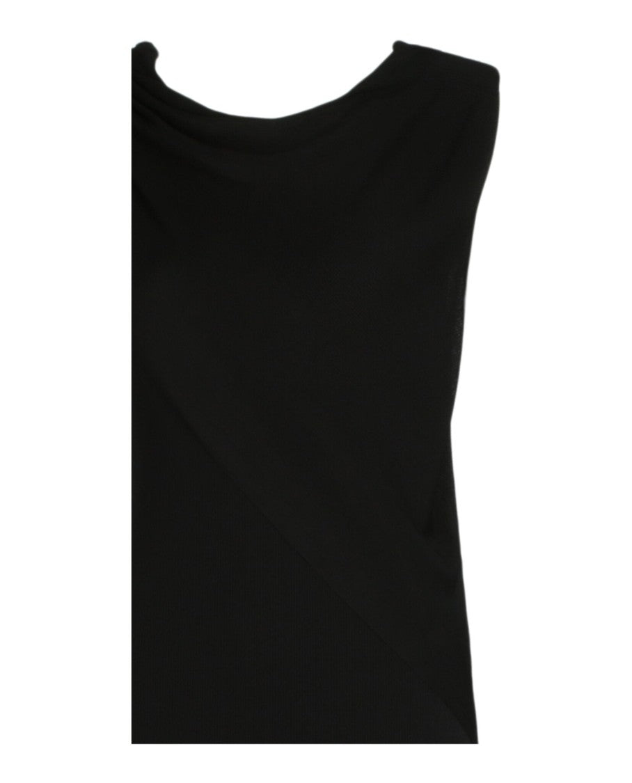Givenchy Cowl-Neck Maxi Dress With Ribbed Stretch Fabric Construction