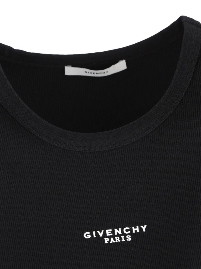 Givenchy Black Silk And Nylon Draped Top