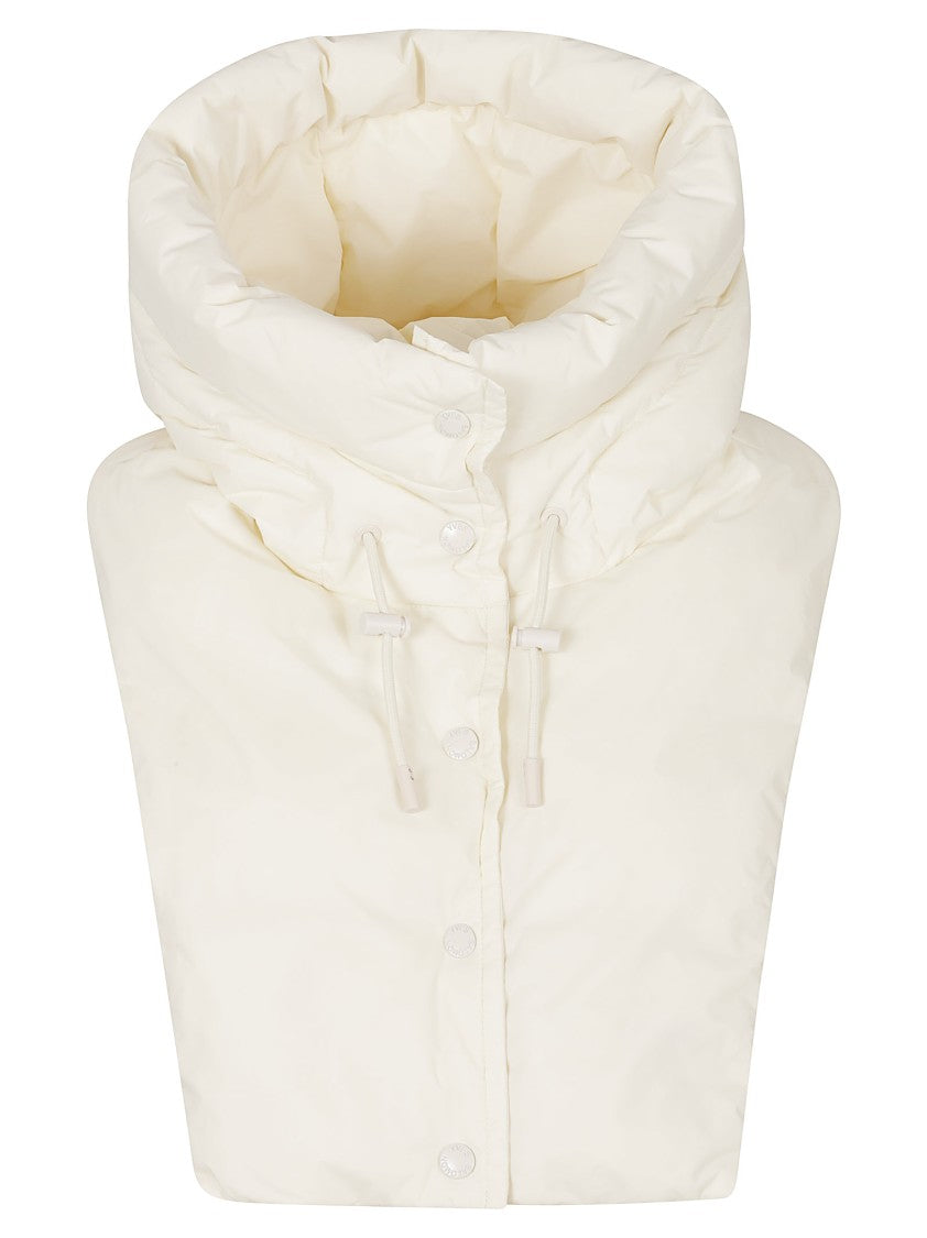 Yves Salomon Padded High-Collar Neck Warmer With Quilted Design