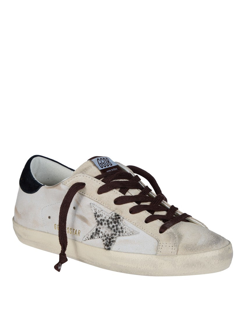 Golden Goose Super Star Suede Toe Tongue Heel Leather Upper Sneakers