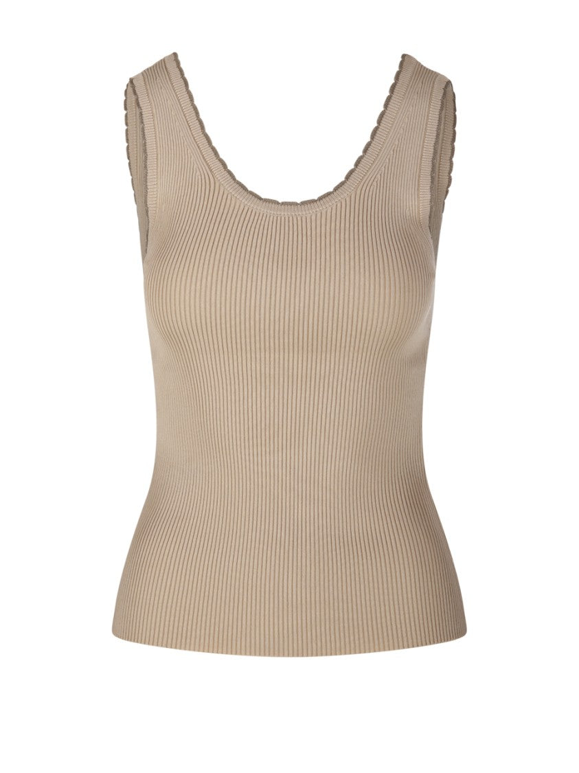 Zimmermann Ascension Scallop Scoop Tank Top