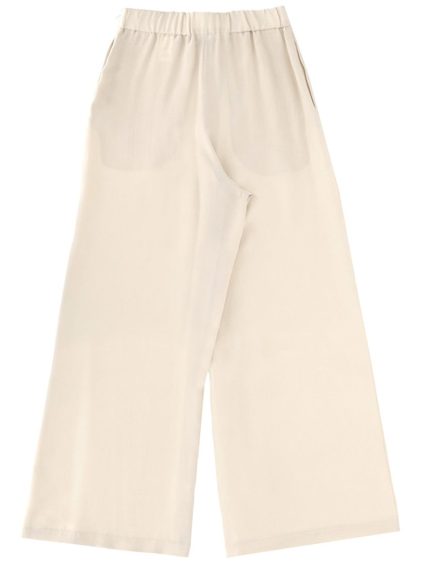 Alysi Neutrals Wide Leg Tailored Pants