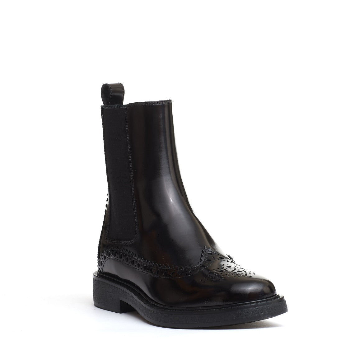 Tod's Black Perforated Ankle Boot