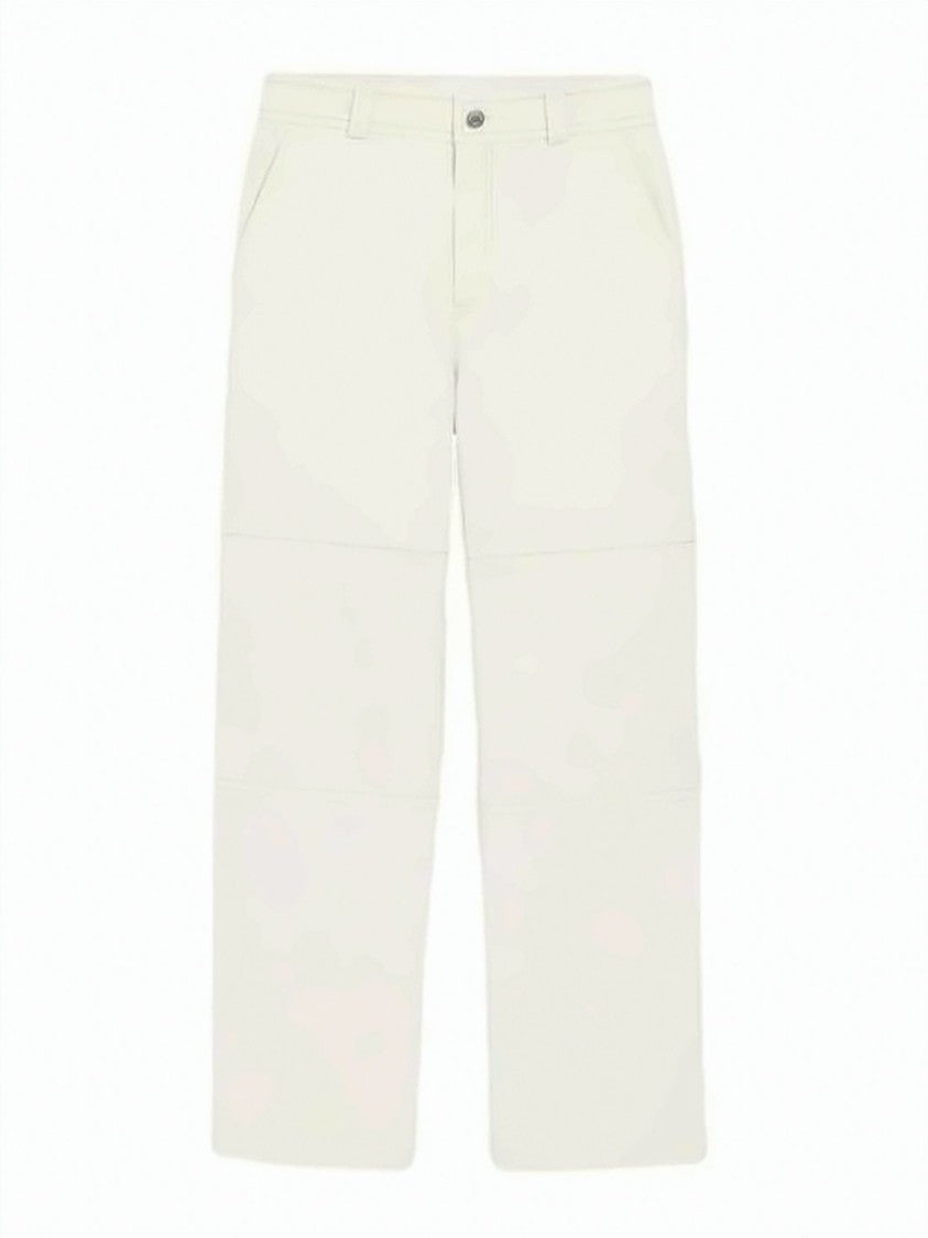 Ami Paris Wide-Leg Cotton Trousers With Utility Pocket Design