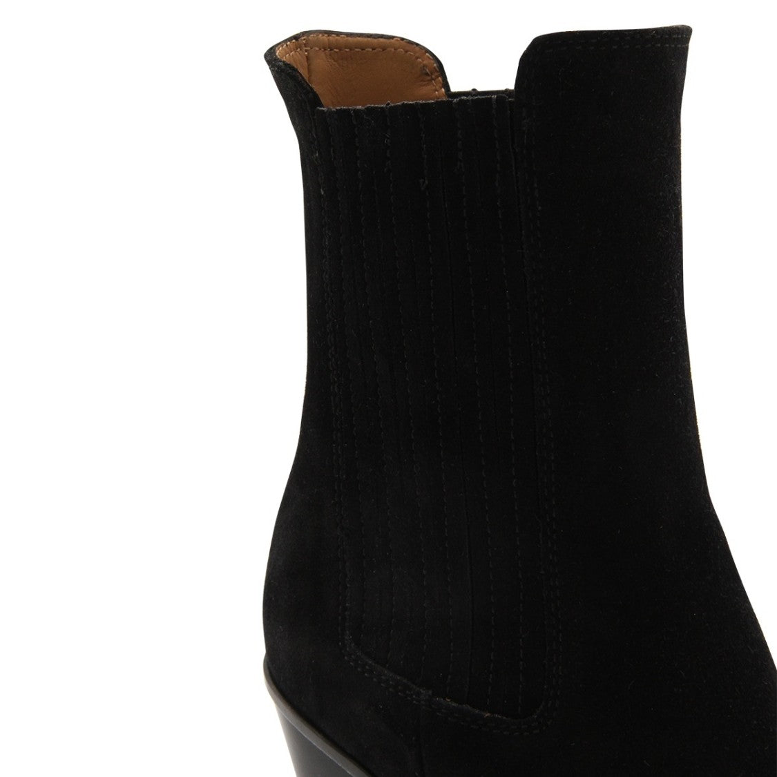 Paris Texas Black Leather Dallas Ankle Boots