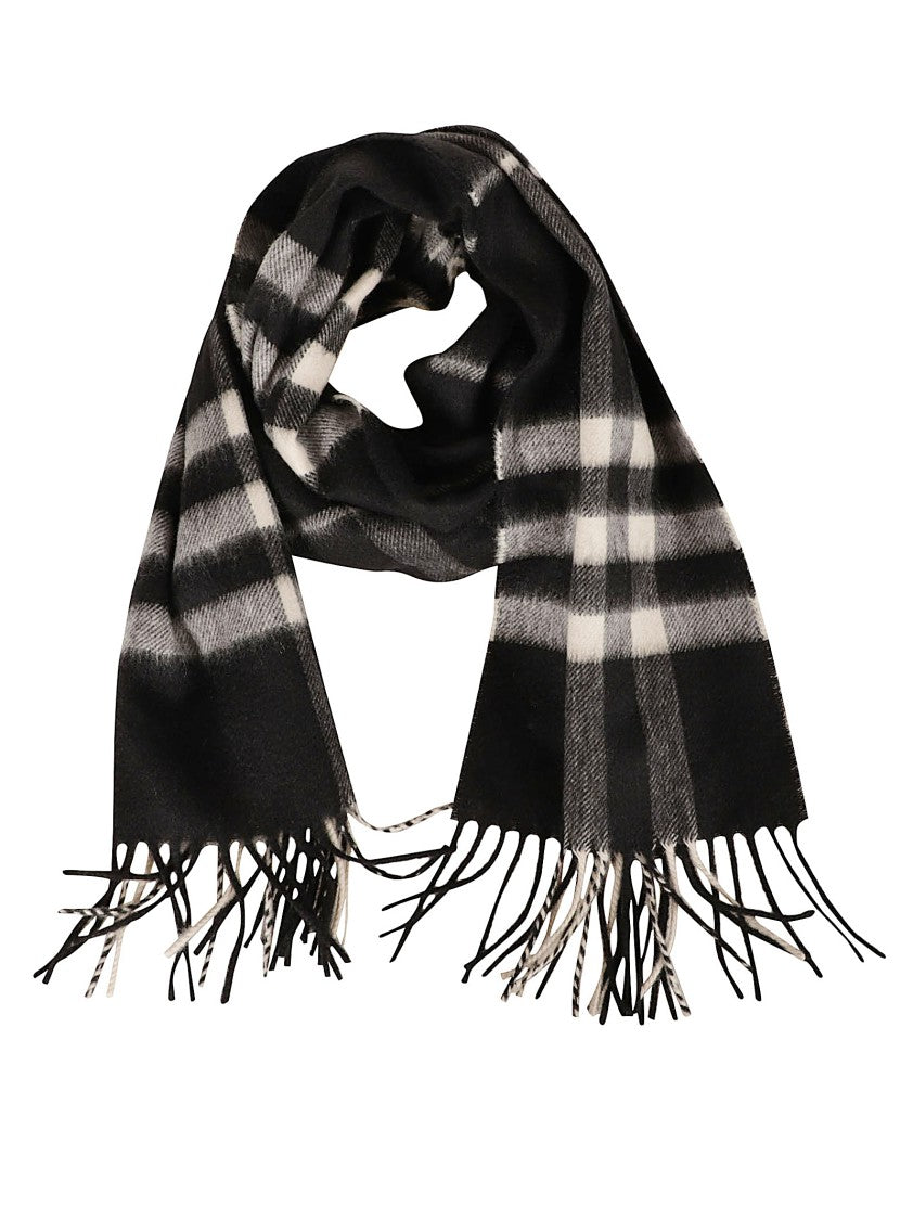 Burberry Reversible Black Cashmere Scarf