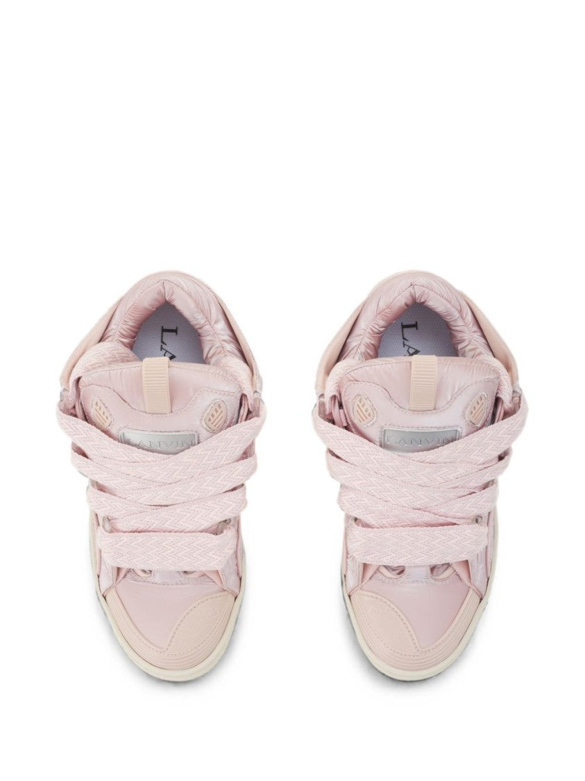 Lanvin Pink Oversized Lace Contemporary Sneakers