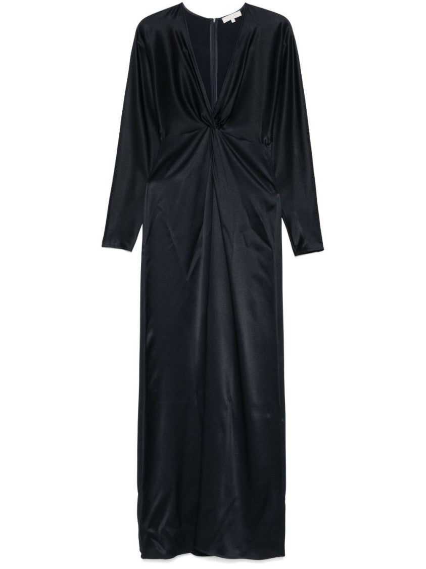 Antonelli Floor-Length Dress With Front Twist Detail