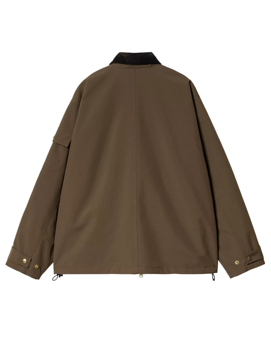 Carhartt Wip Clapton Liberica Corduroy Collar Waterproof Nylon Jacket