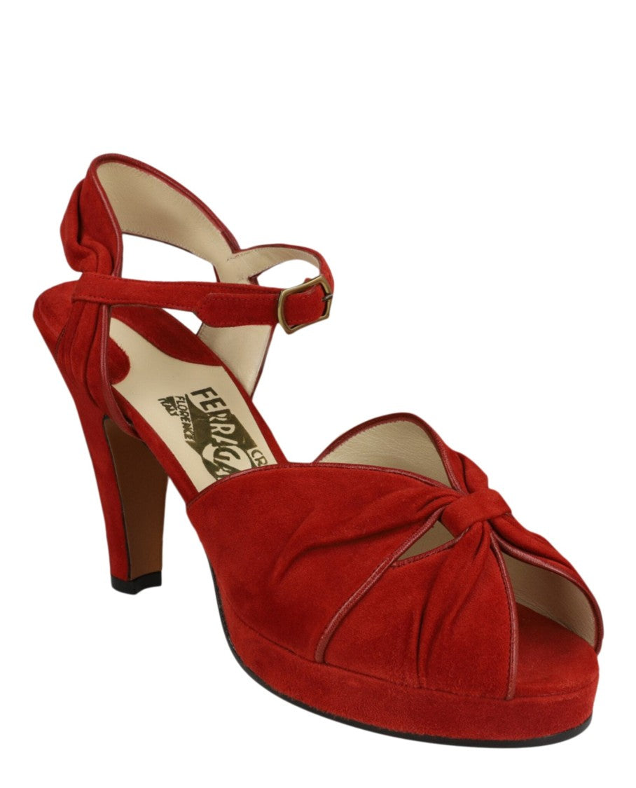 Ferragamo Ava Archive Limited Edition 1940'S Heel Sandals
