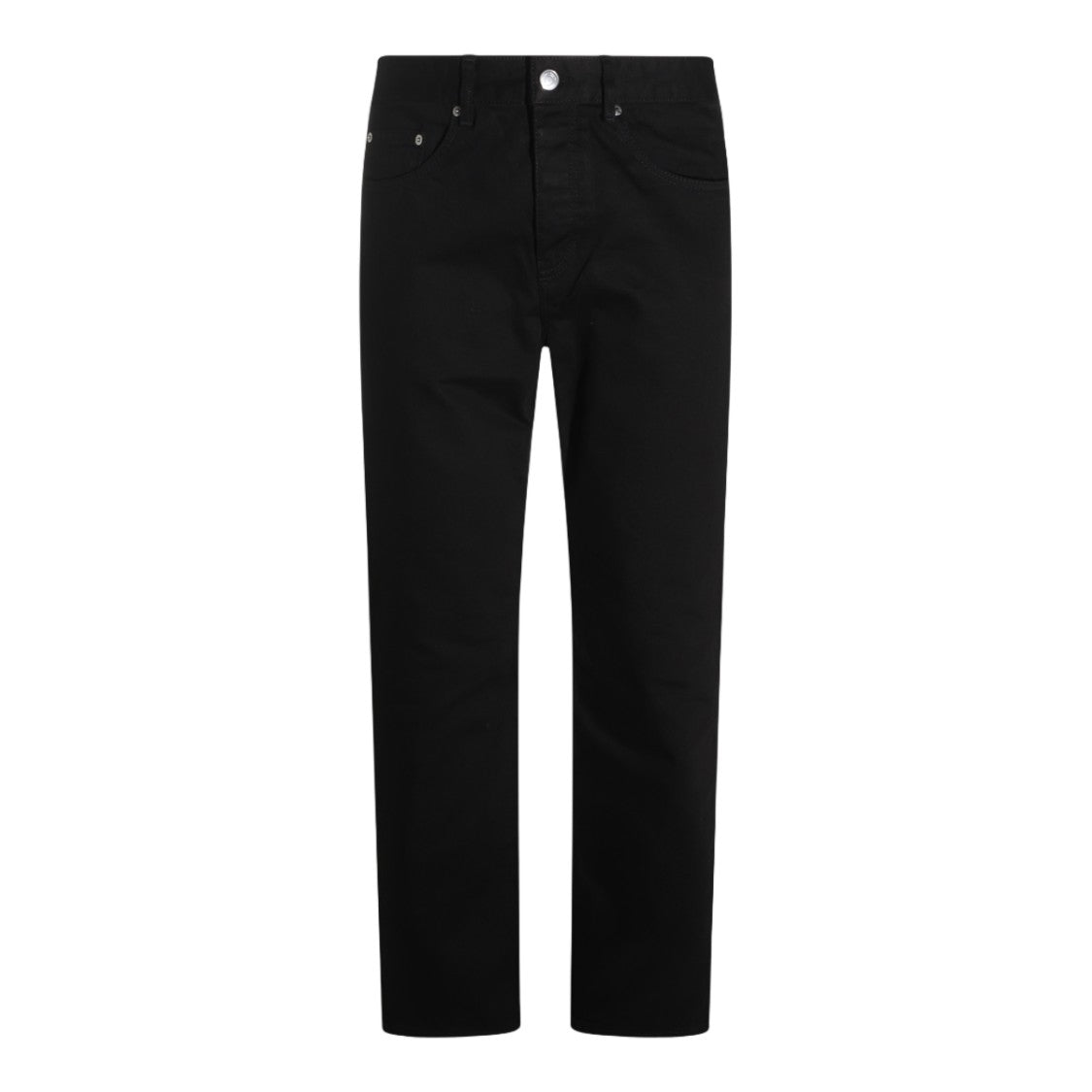 Ami Paris Straight-Leg Branding Patch Five-Pocket Jeans
