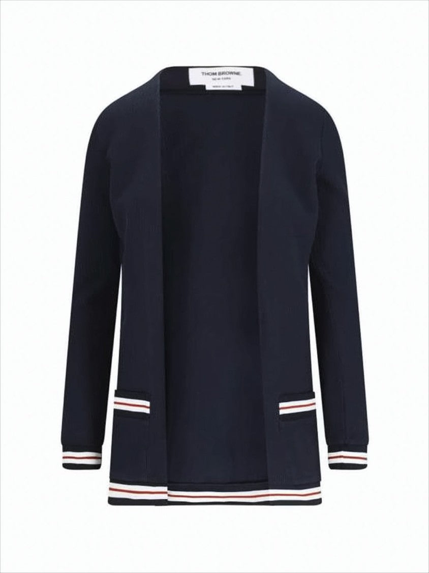 Thom Browne Navy Blue Knit Cardigan