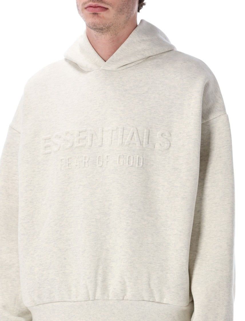Fear Of God Essentials Embossed Hoodie Oatmeal Heater