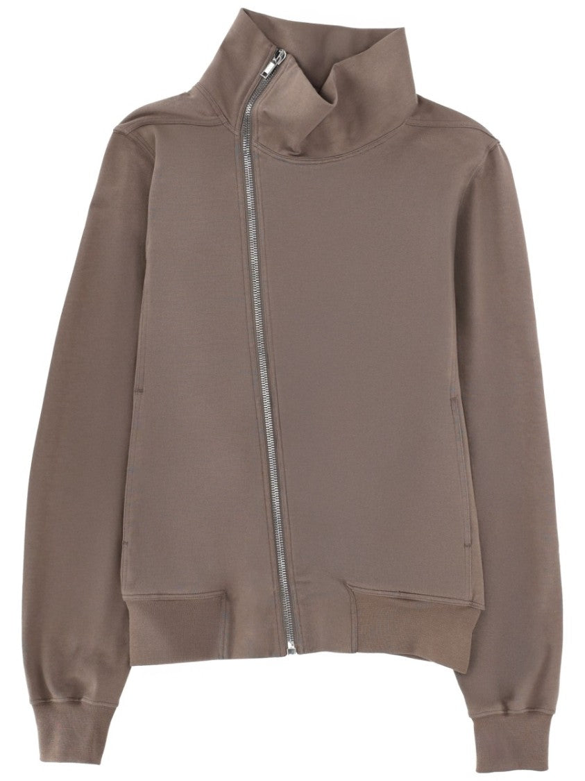 Rick Owens Bauhaus Jogger Asymmetrical Zipper Sweatshirt