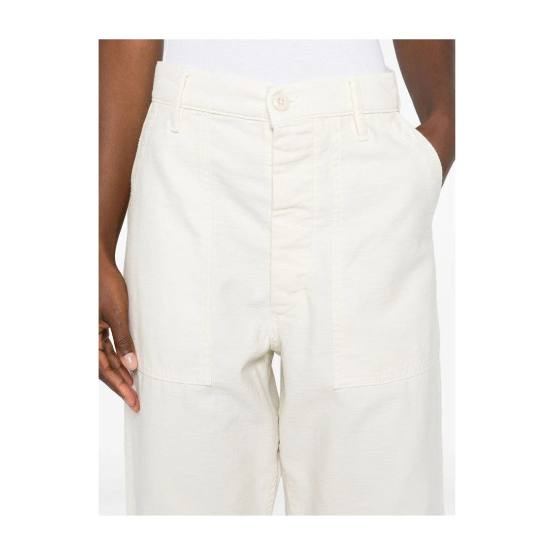 Polo Ralph Lauren Relaxed Cotton Trousers With Ankle-Flat Front Design