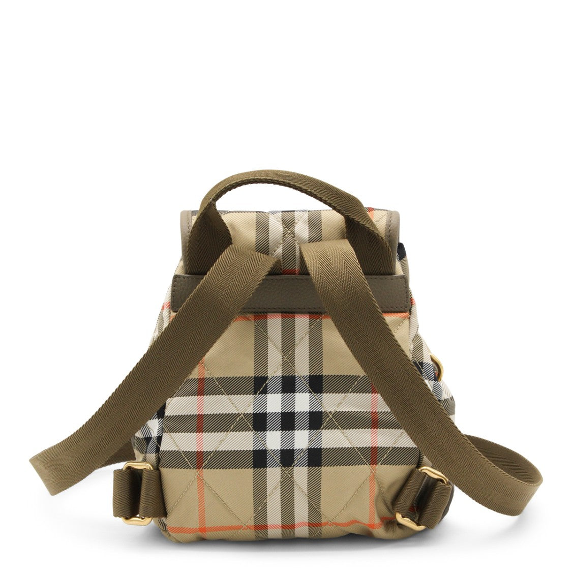 Burberry Beige Iconic-Print Backpack