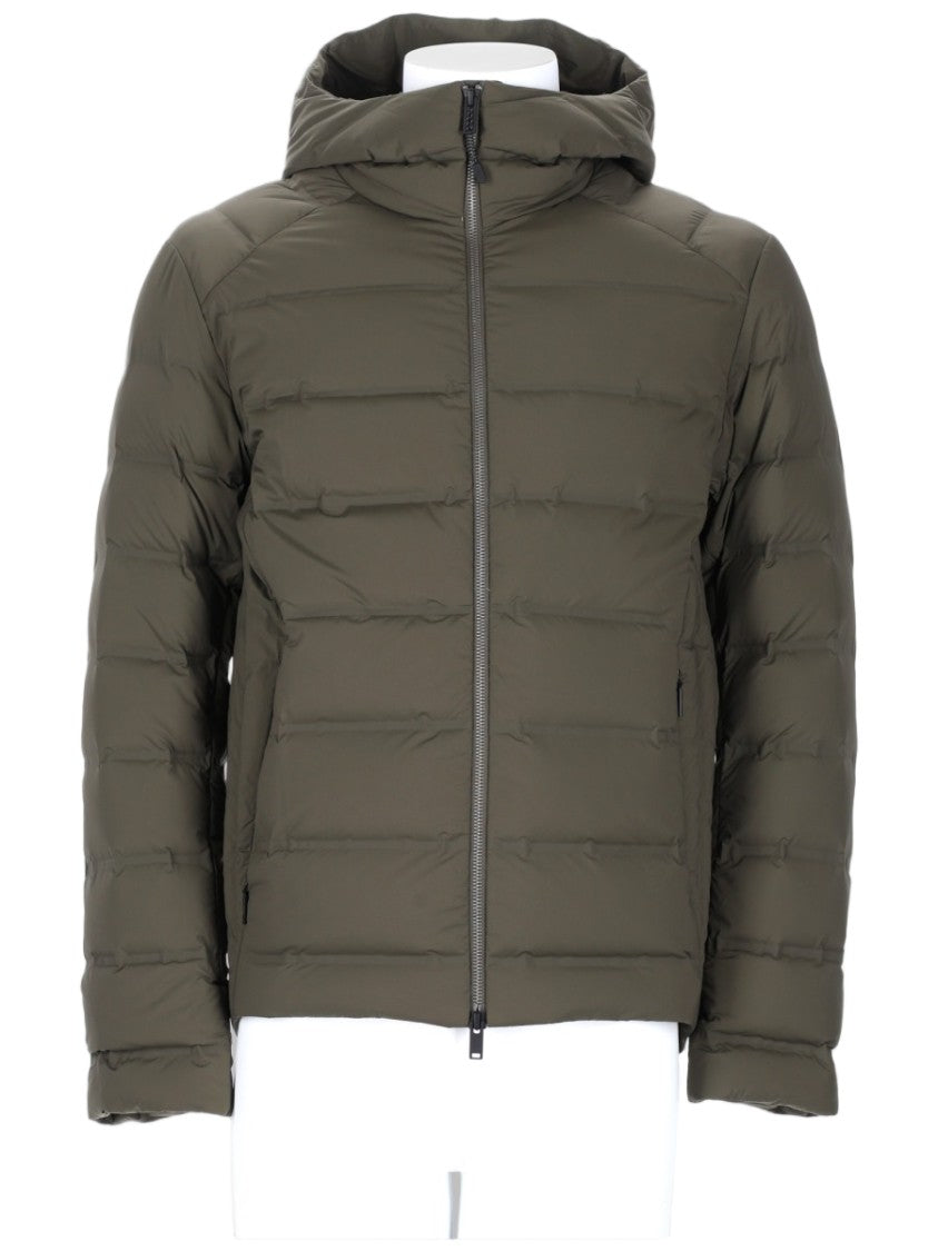 Monobi Quilted Padded Jacket With Hood And Zip Closure