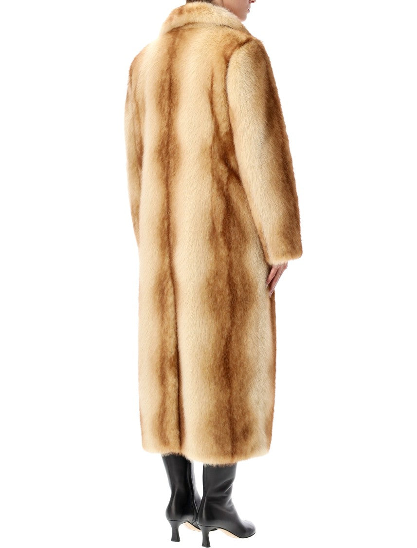 Stand Studio Nora Long Faux Fur Coat