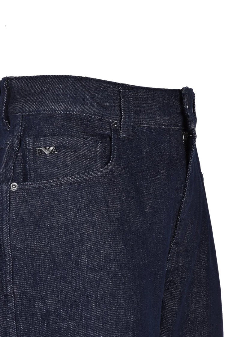 Emporio Armani Tapered Leg Chino Jeans - Blue
