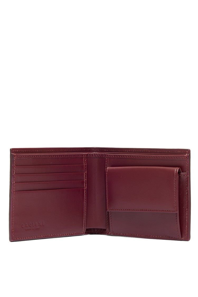 Orciani Leather Wallet With Contrasting Interior
