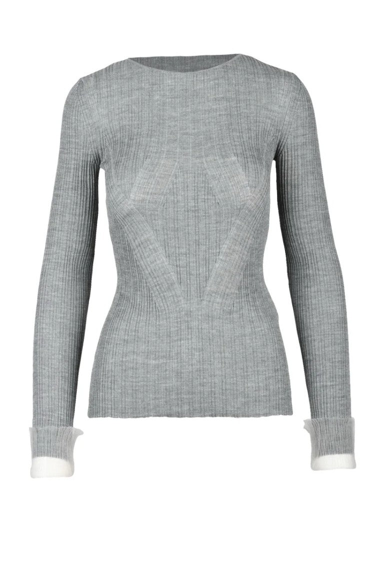 Sportmax Derris Virgin Wool Knit - Grey