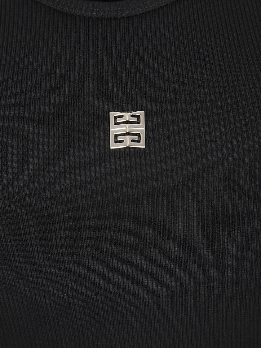 Givenchy Fitted Sleeveless Black Top