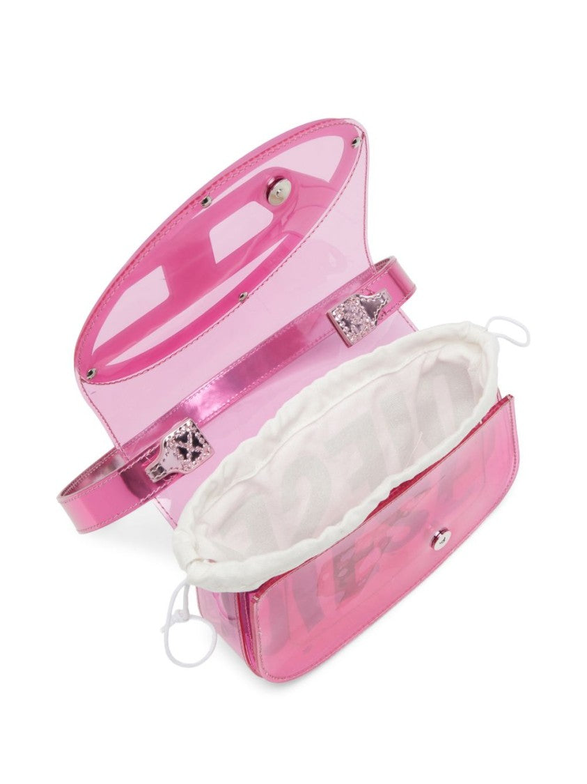 Diesel Pink Translucent Silk And Nylon Bag
