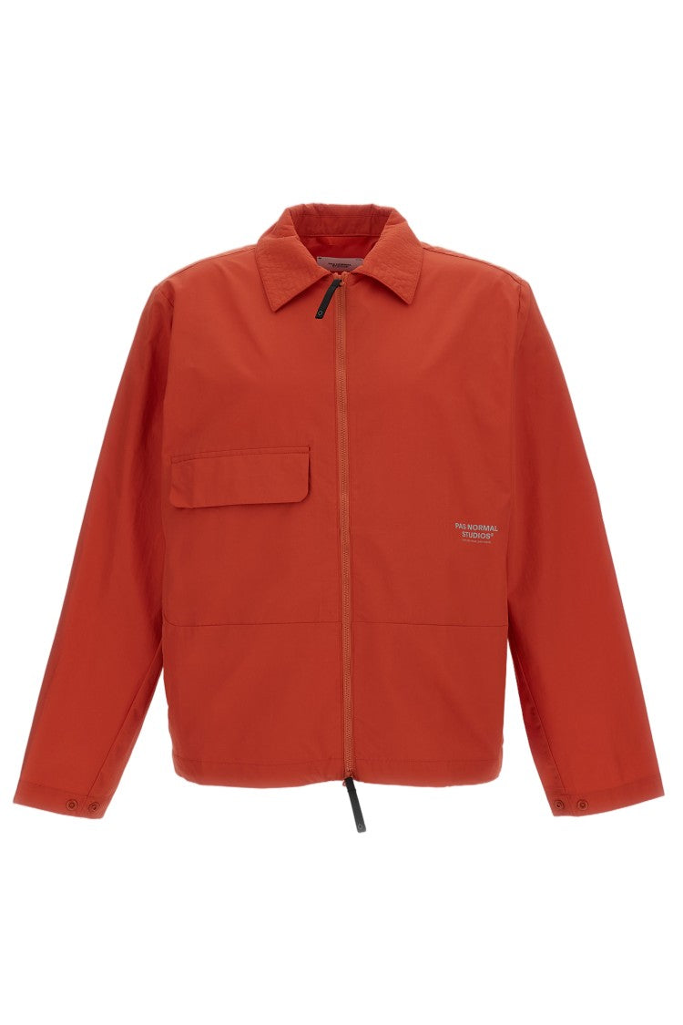 Pas Normal Studios Orange Off-Race Utility Water-Repellent Jacket