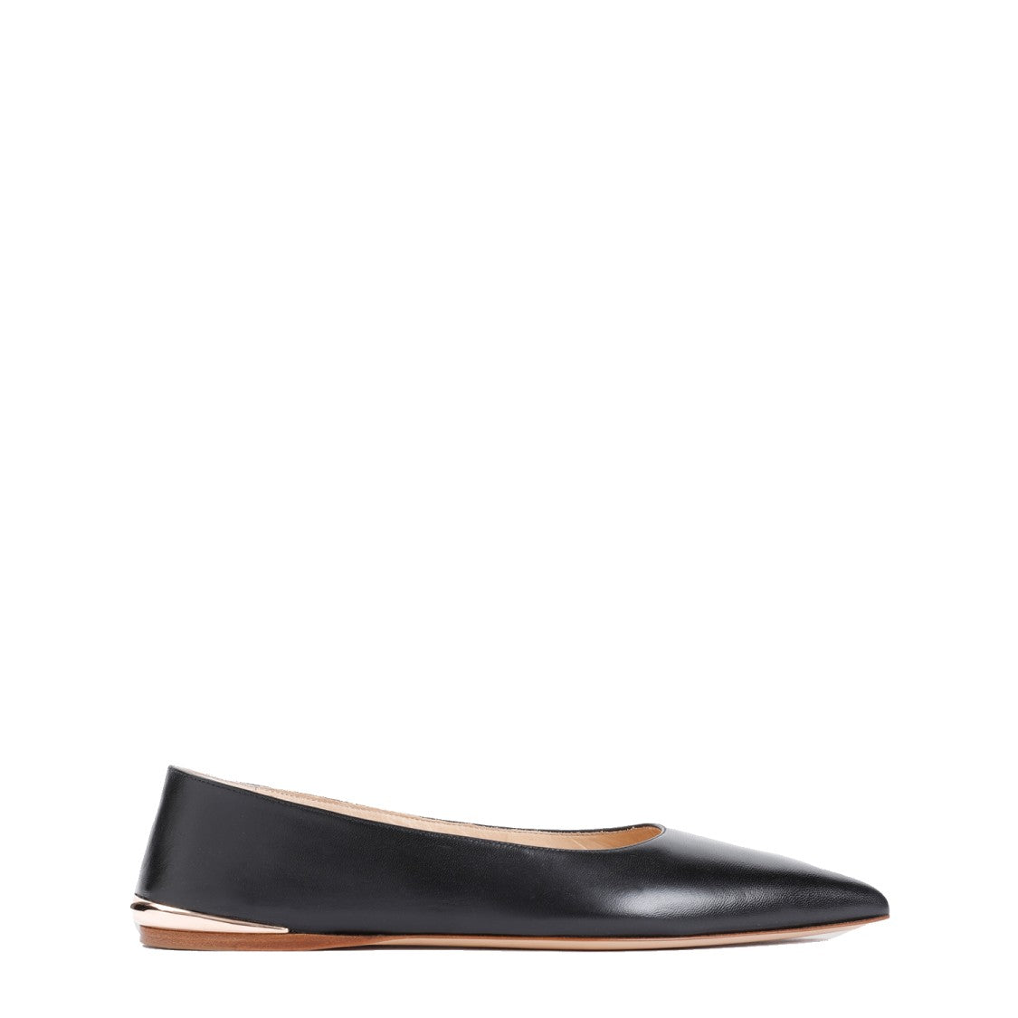 Gabriela Hearst Fleur Black Lamb Leather Ballerinas