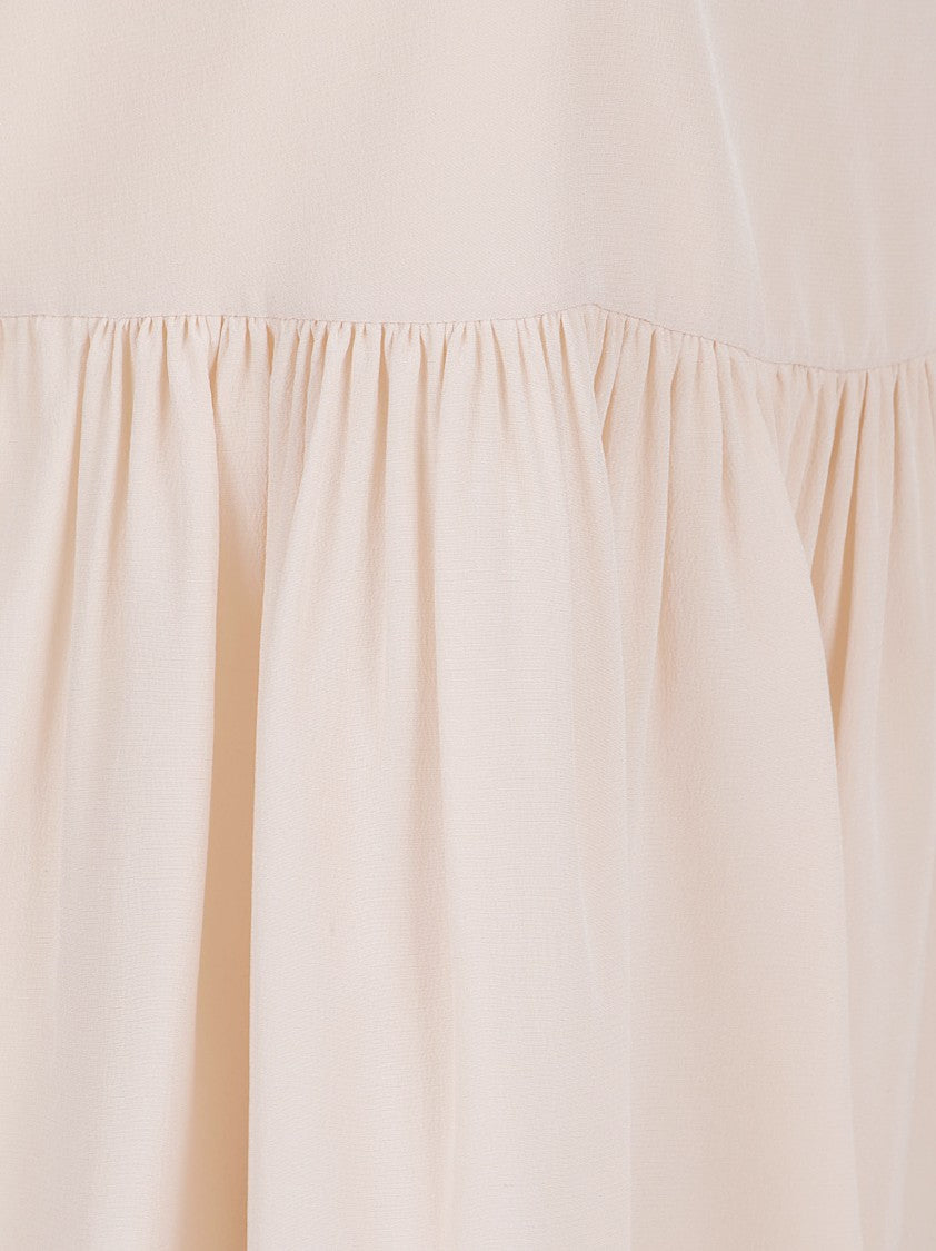 Chloé Flowing Gathered Sleeveless Top