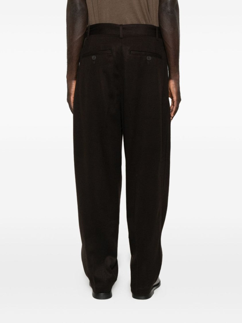 Emporio Armani Straight-Leg Trousers With Waist Belt