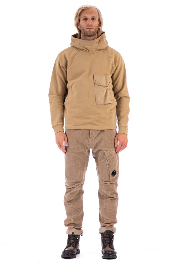 Ten C Ojj Detail Cotton Raglan Hoodie