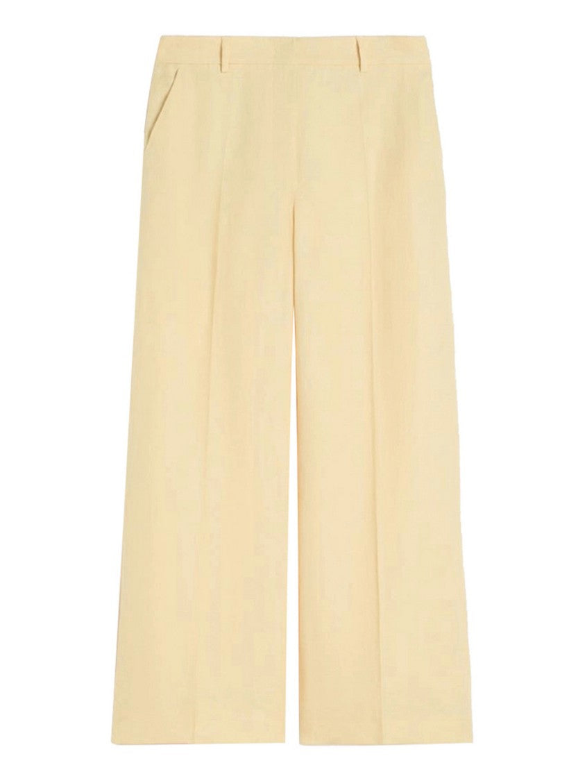 Max Mara Yellow Wkdmalizia Virgin Wool Trousers