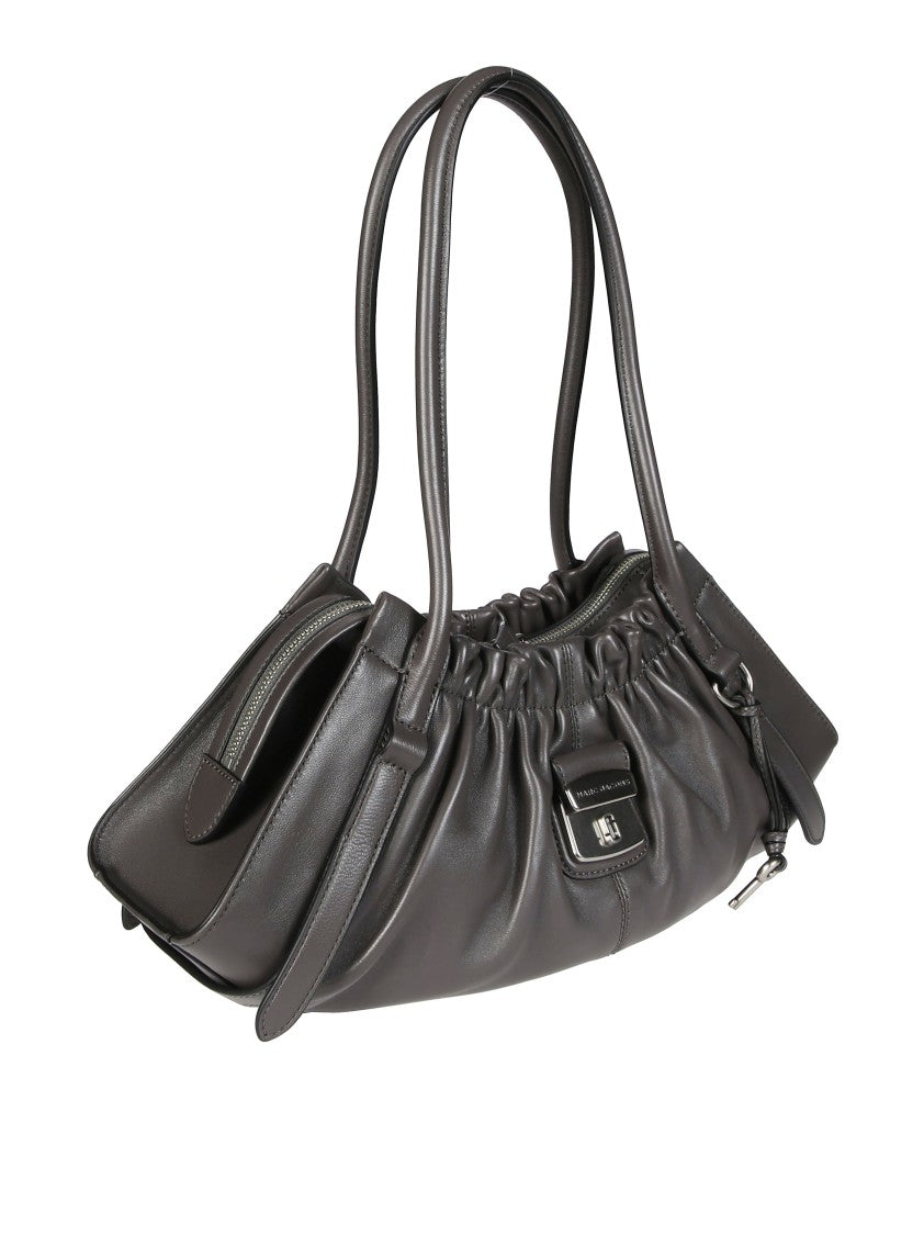 Marc Jacobs The Satchel Ruched Lambskin Leather Shoulder Bag